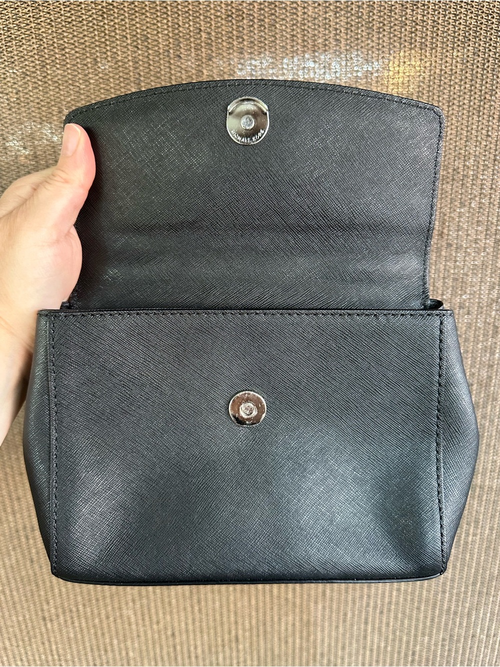 Michael Kors Black Top-Handle Satchel with Crystal Embellishment Small Bag - Picture 12 of 16